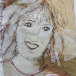 Fremiot, autoportrait en couture 2019 papier et couture
